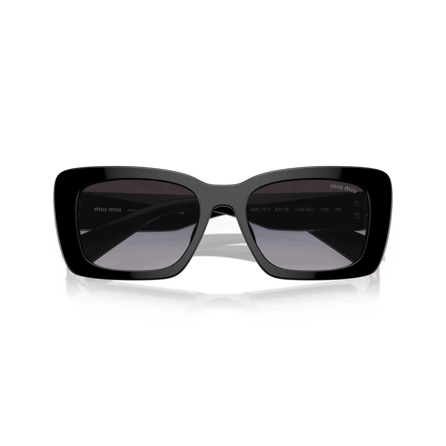 Occhiali da sole Miu Miu MU 07YS 1AB5D1 Nero rettangolare