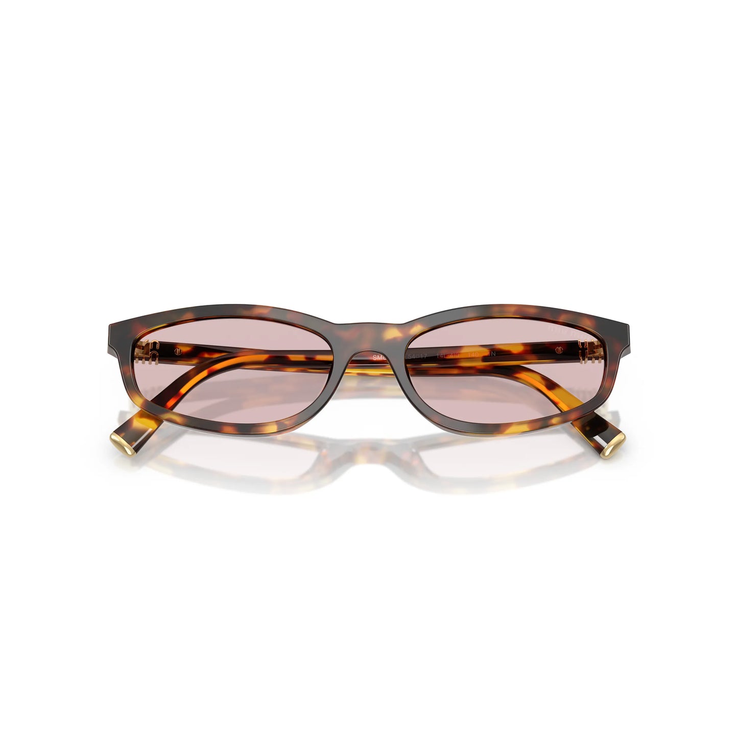 Occhiali da sole Miu Miu MU A06S 14L4I0 Havana Miele geometrico