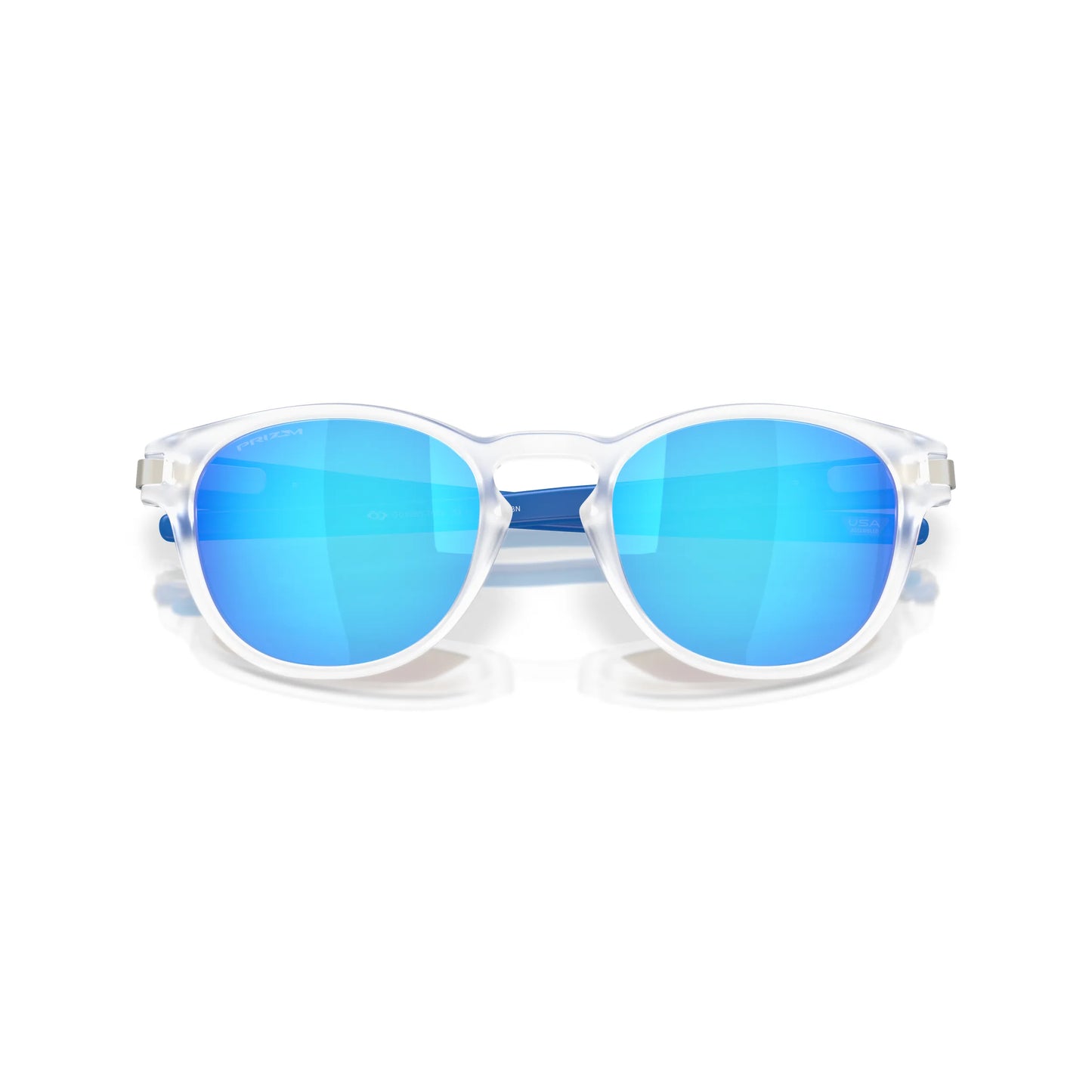 Occhiali da sole Oakley Latch OO9265 926576 Trasparente Opaco Prizm Sapphire rotondi