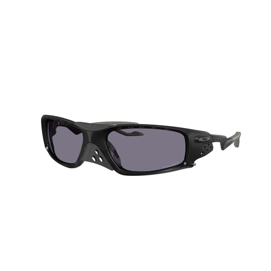 Lunettes de soleil Oakley Plantaris Square OO9529 952901 Noir Mat Prizm Grey rectangulaires