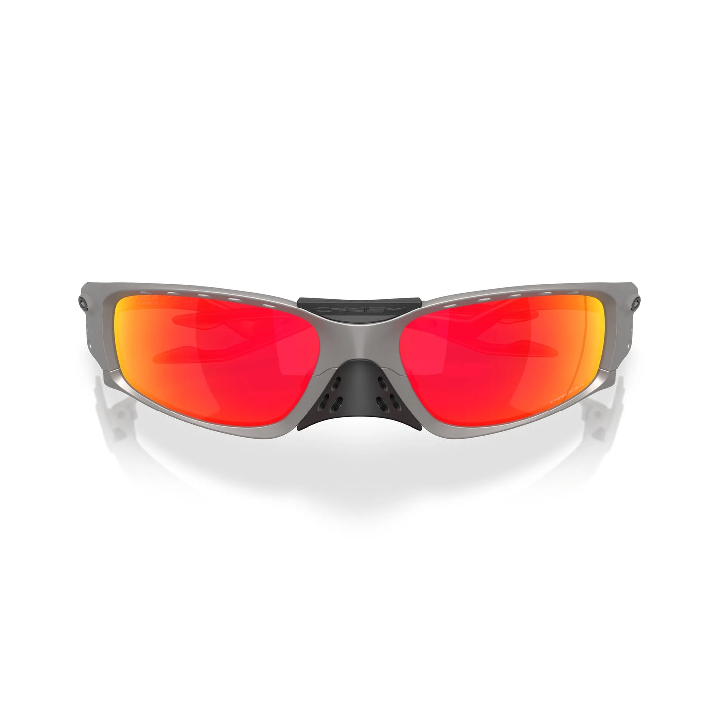 Occhiali da sole Oakley Plantaris Square OO9529 952905 Titanium Prizm Ruby