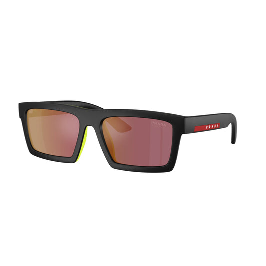 Lunettes de soleil Prada Linea Rossa PS A07S 1BO10A Noir mat