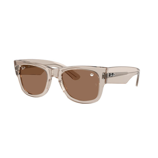 Occhiale da sole Ray-Ban Star Wars Mega Wayfarer RB0840S 68701A Marrone chiaro trasparente