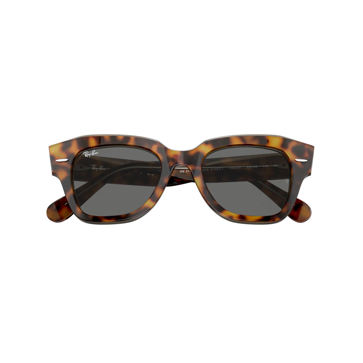 Lunettes de soleil Ray-Ban State street RB2186 1292B1 Havane sur marron transparent