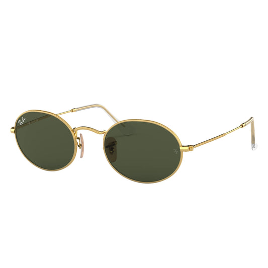 Occhiale da sole Ray-Ban Oval RB3547 001/31 Oro artista G-15