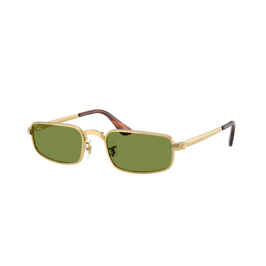 Lunettes de soleil rectangulaires Ray-Ban A$AP Rocky RB3927 001/4E Or Vert