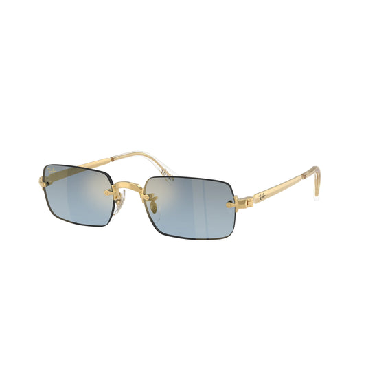 Lunettes de soleil Ray-Ban RB3928 001/S2 Or/ Bleu dégradé rectangulaire