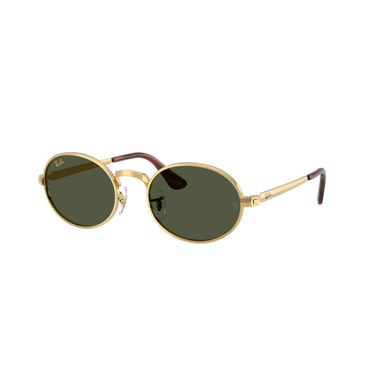 Lunettes de soleil rondes Ray-Ban A$AP Rocky RB3931 001/31 Or Vert