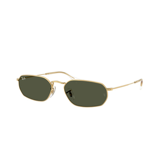 Lunettes de soleil géométriques Ray-Ban RB3947 001/31 or vert
