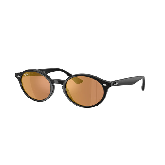Lunettes de soleil Ray-Ban RB4315 Black Brown Gold Mirror ovales