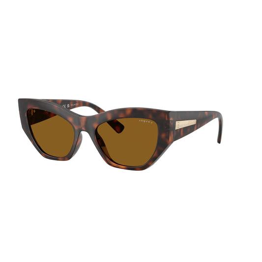 Lunettes de soleil Vogue VO5607-S 271883 Havana Brown Polarized œil-de-chat
