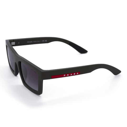 Occhiale da sole Prada Linea Rossa PS A07S 15X09U Green Matt - lato - Shop Ottica Mineo