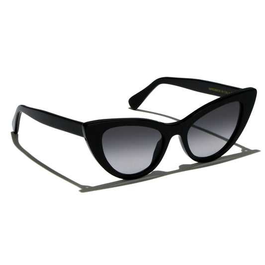 Occhiali da sole L.G.R for Ermanno Scervino ORCHID BOLD 5950 01 Black cat-eye