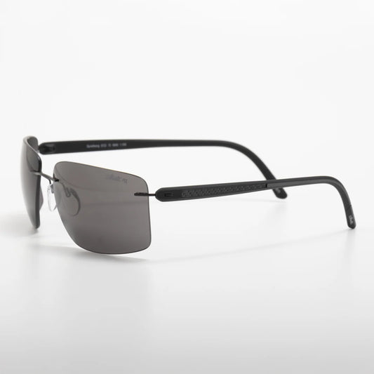 Occhiale da sole Silhouette Spielberg 8722 75 9040 Pure Black - lato - Shop Ottica Mineo