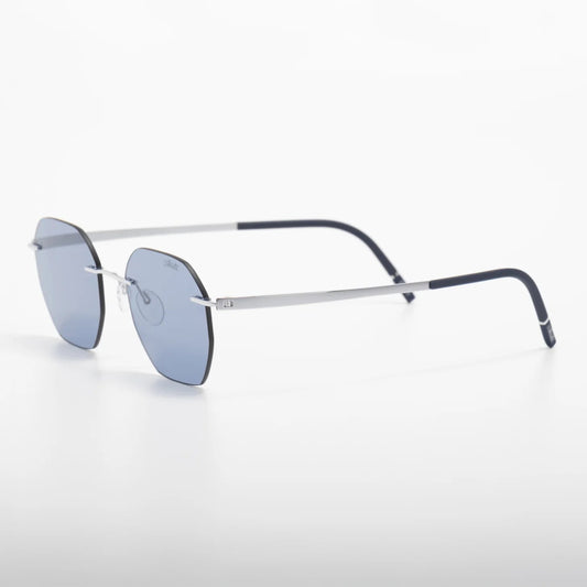 Lunettes de soleil Silhouette Cabrillo 8748 75 7010 Night Blue géométriques