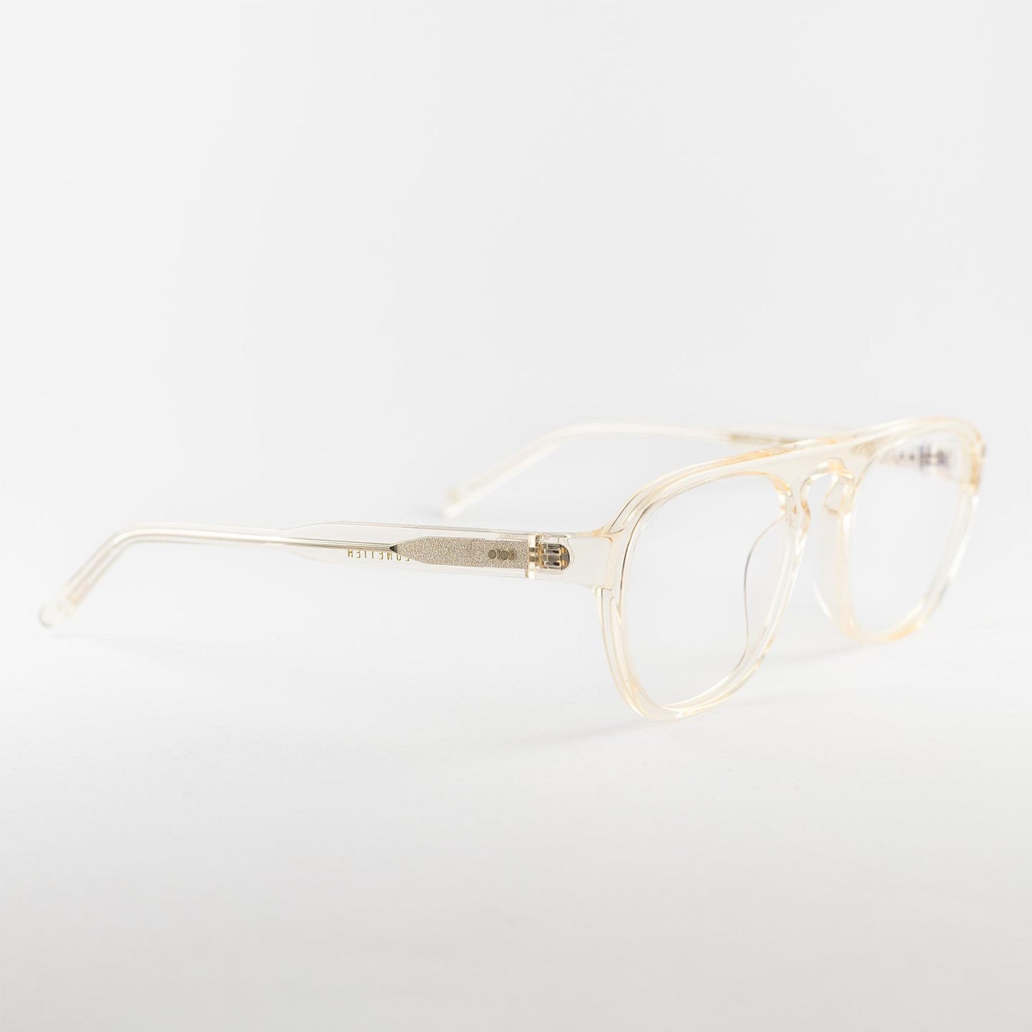 Occhiale da vista Lesca Lunetier BULLIT COL.186 Crystal - lato - Shop Ottica Mineo