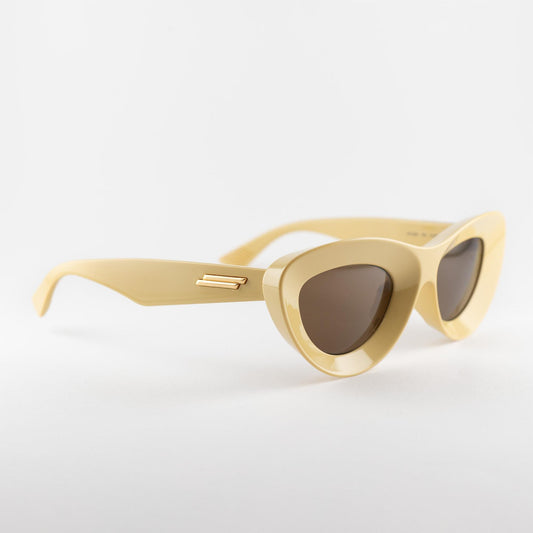 Occhiale da sole Bottega Veneta BV1325S 002 Yellow - lato - Shop Ottica Mineo