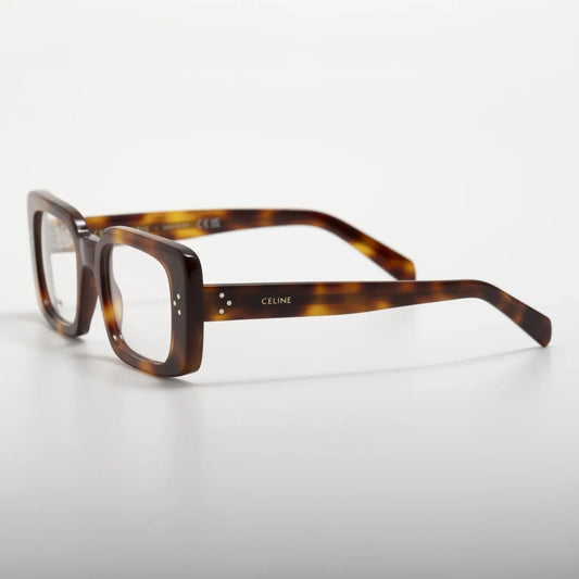 Occhiale da vista Celine CL50163I 3 DOTS 053 Havana - lato - Shop Ottica Mineo