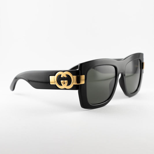 Occhiale da sole Gucci GG1688S 001 Black - lato - Shop Ottica Mineo