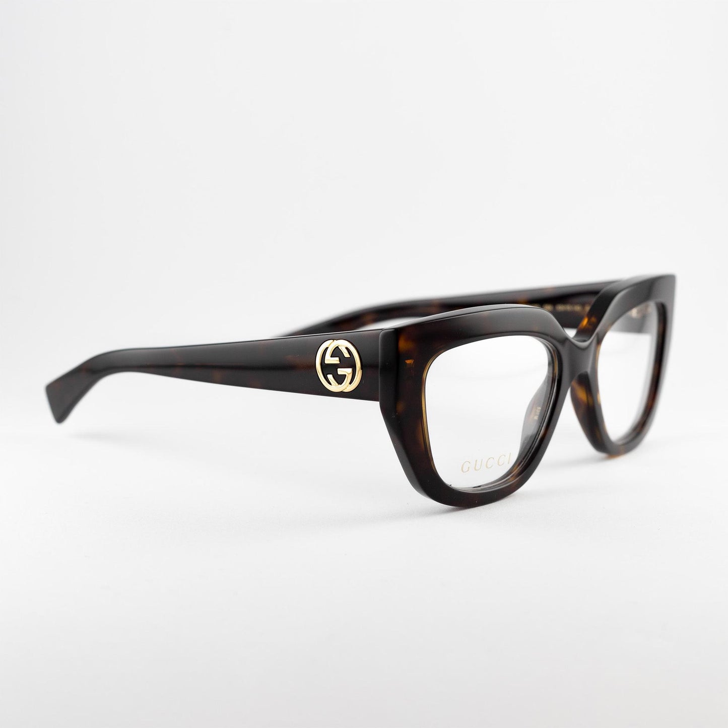 Occhiale da vista Gucci GG1847O 004 Havana - lato - Shop Ottica Mineo