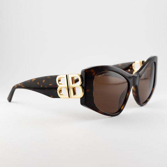 Occhiale da sole Balenciaga BB0287S 002 Havana - lato - Shop Ottica Mineo