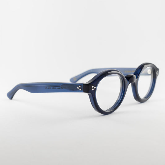 Occhiale da vista Lesca Lunetier LA'CORBS F19 Blu - lato - Shop Ottica Mineo