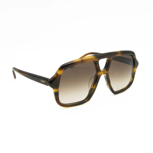 Occhiale da sole Loewe Slim LW40161U 52F Havana - lato - Shop Ottica Mineo
