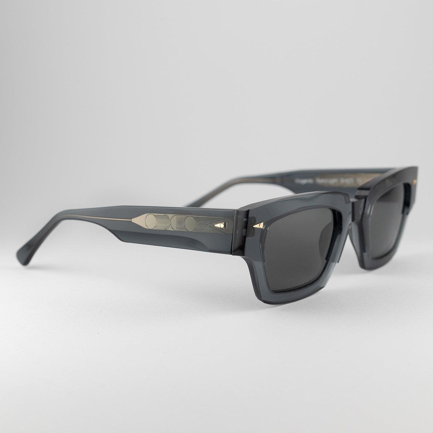 Occhiale da sole Ahlem Magenta Petrol light - lato - Shop Ottica Mineo