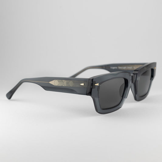 Occhiale da sole Ahlem Magenta Petrol light - lato - Shop Ottica Mineo