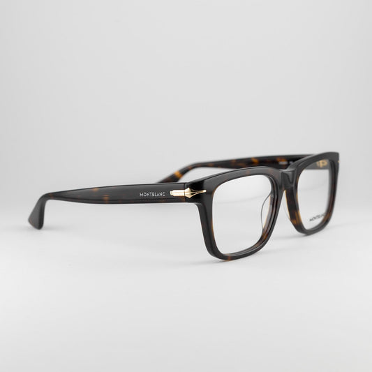 Occhiale da vista Montblanc MB0266O 002 Havana - lato - Shop Ottica Mineo