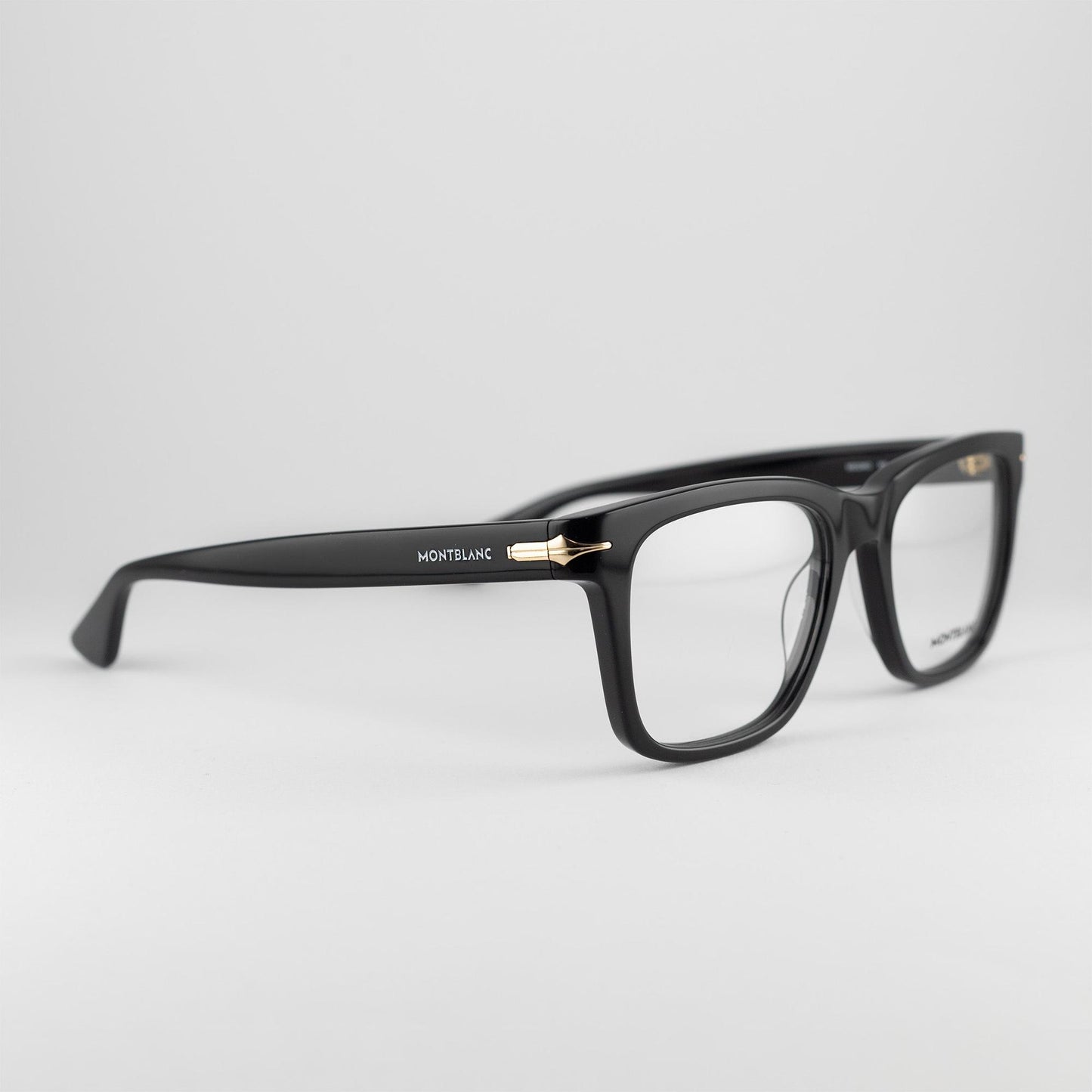 Occhiale da vista Montblanc MB0266O 005 Black - lato - Shop Ottica Mineo