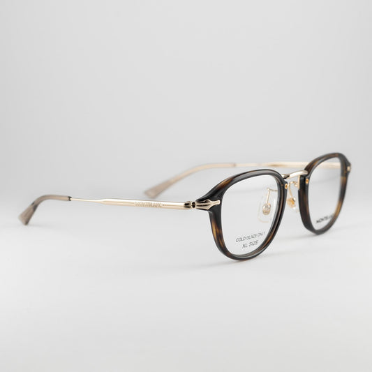 Occhiale da vista Montblanc MB0336O 002 Havana - lato - Shop Ottica Mineo