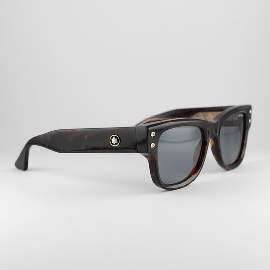 Occhiale da sole Montblanc MB0381S 002 Havana - lato - Shop Ottica Mineo