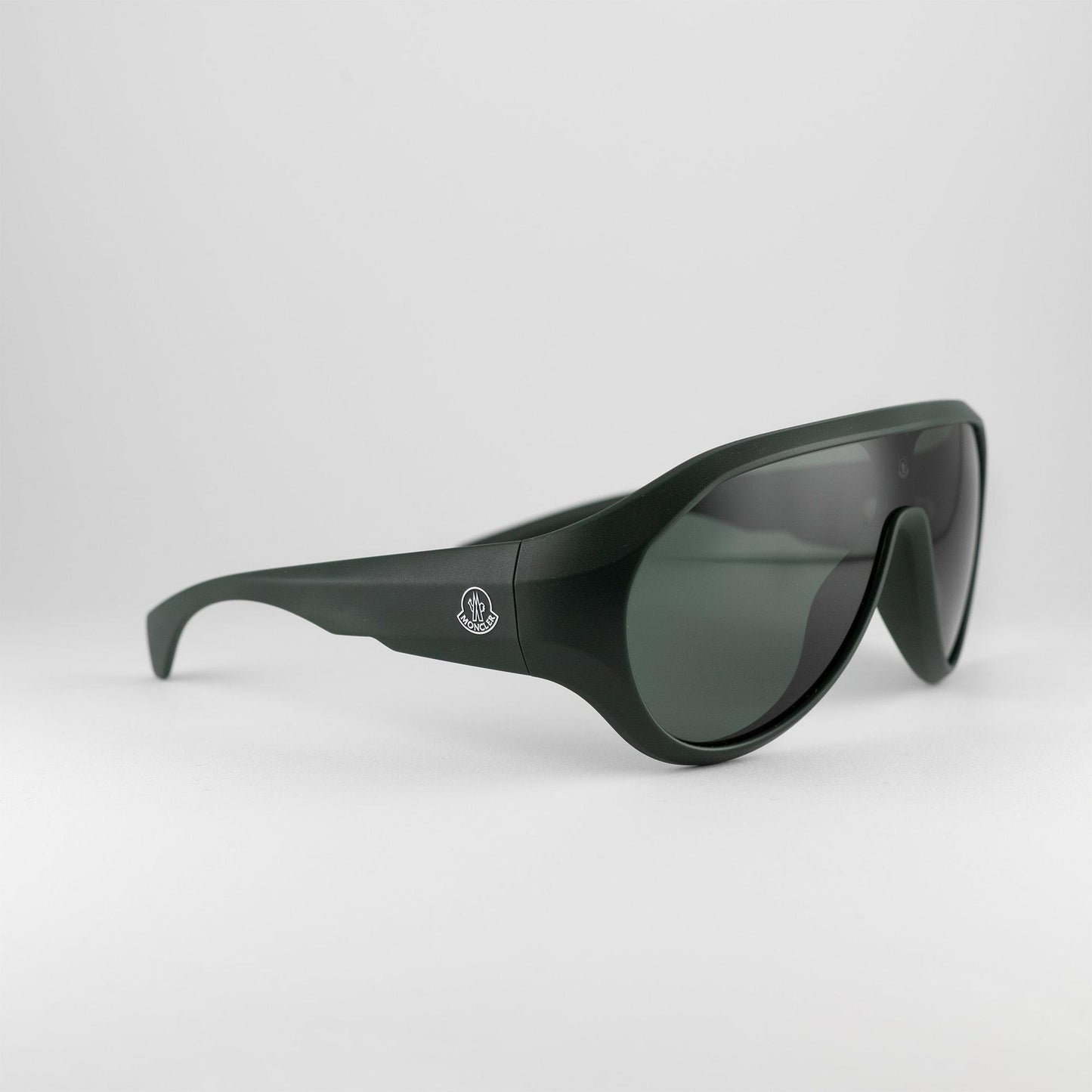 Occhiale da sole Moncler ME8009U 5029/71 Green - lato - Shop Ottica Mineo