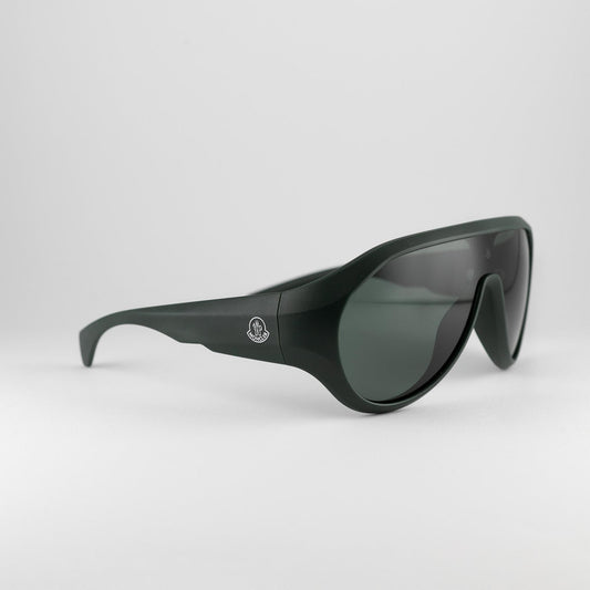 Occhiale da sole Moncler ME8009U 5029/71 Green - lato - Shop Ottica Mineo