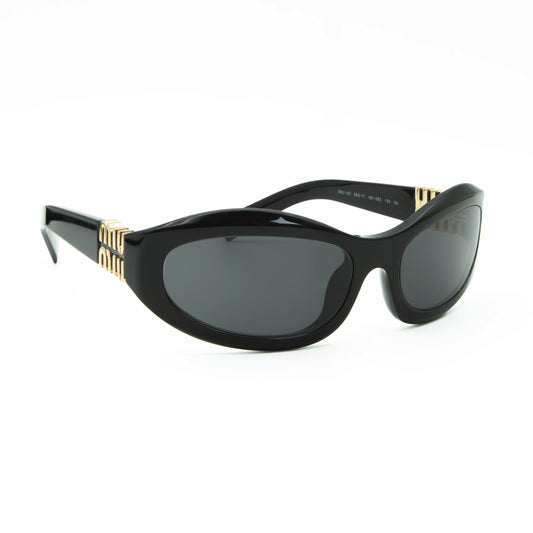 Occhiale da sole Miu Miu MU 14ZS 16K08Z Nero - lato - Shop Ottica Mineo