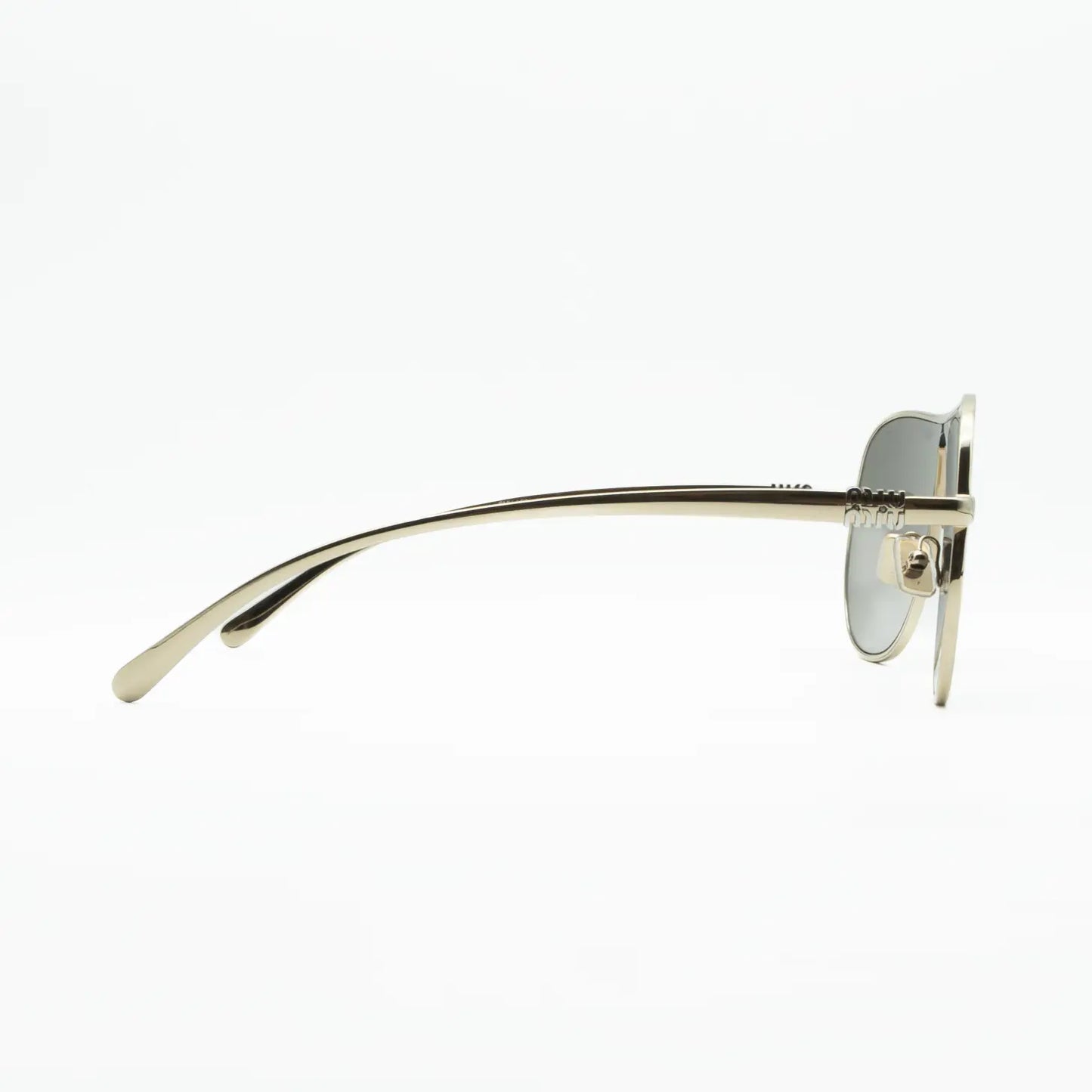 Occhiale da sole Miu Miu Ombre MU A56S ZVN80Q Gold/Dark Grey - dettaglio - Shop Ottica Mineo