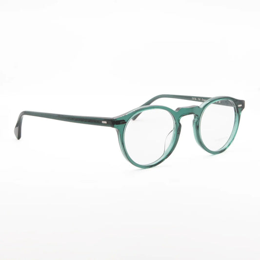 Occhiale da vista Oliver Peoples Gregory peck OV5186 1763 Translucent dark teal - lato - Shop Ottica Mineo