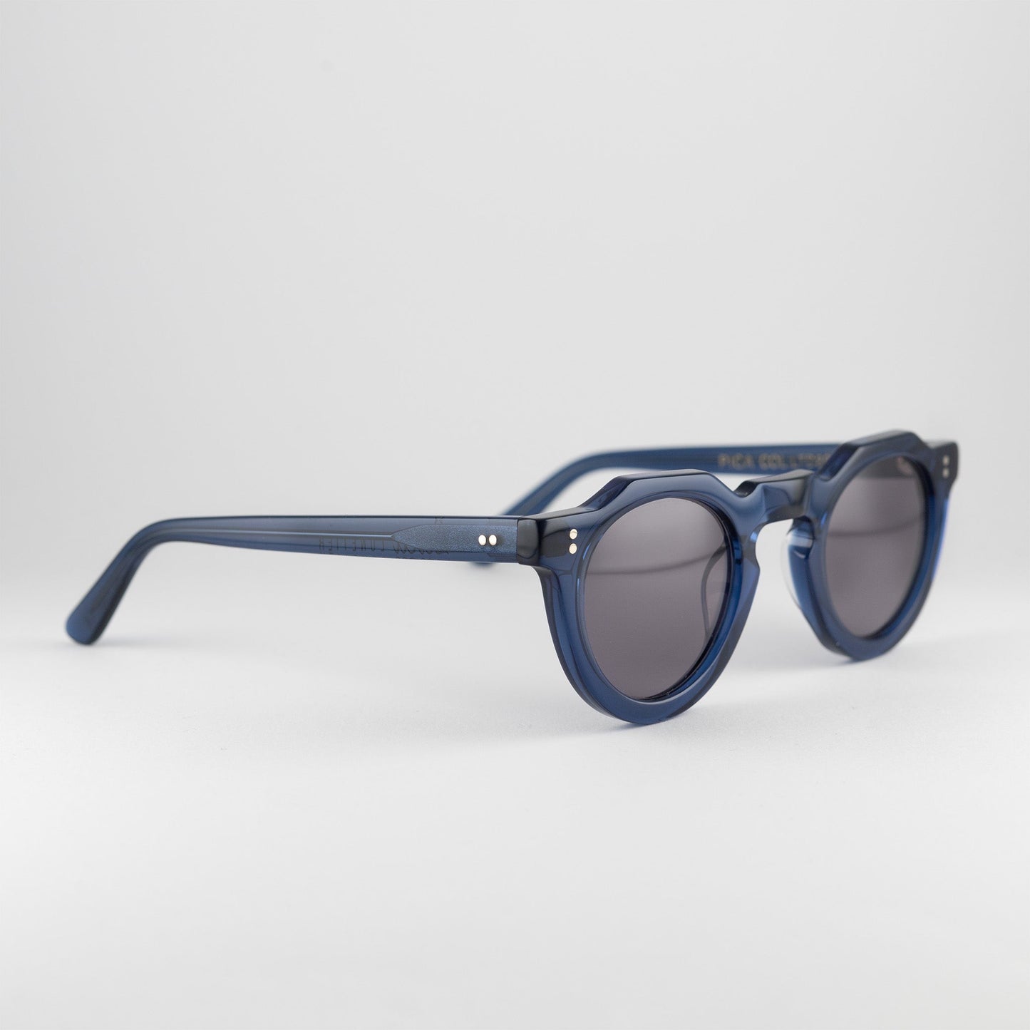 Occhiali da sole Lesca Lunetier PICA LTD20 Blue rotondi