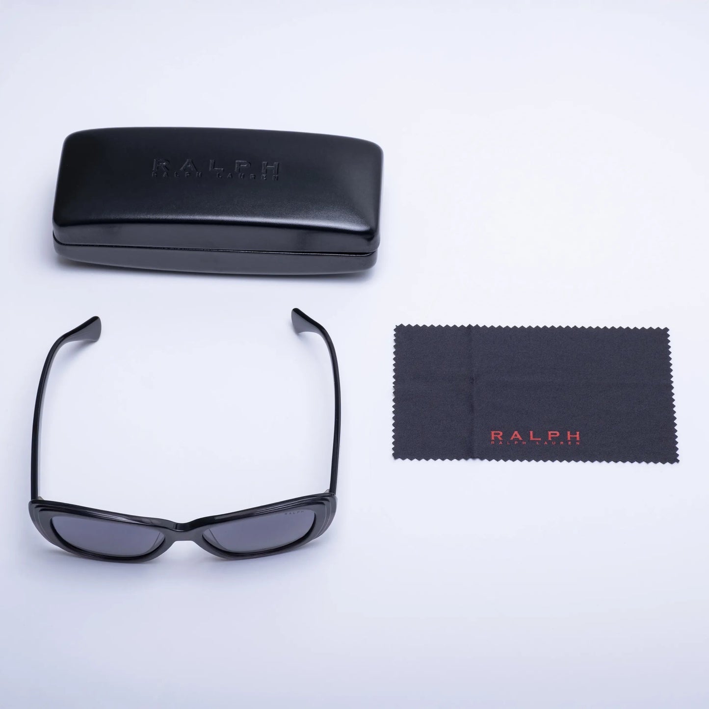 Occhiali da sole Ralph RA5322U 553687 Black lucido trasparente rettangolari