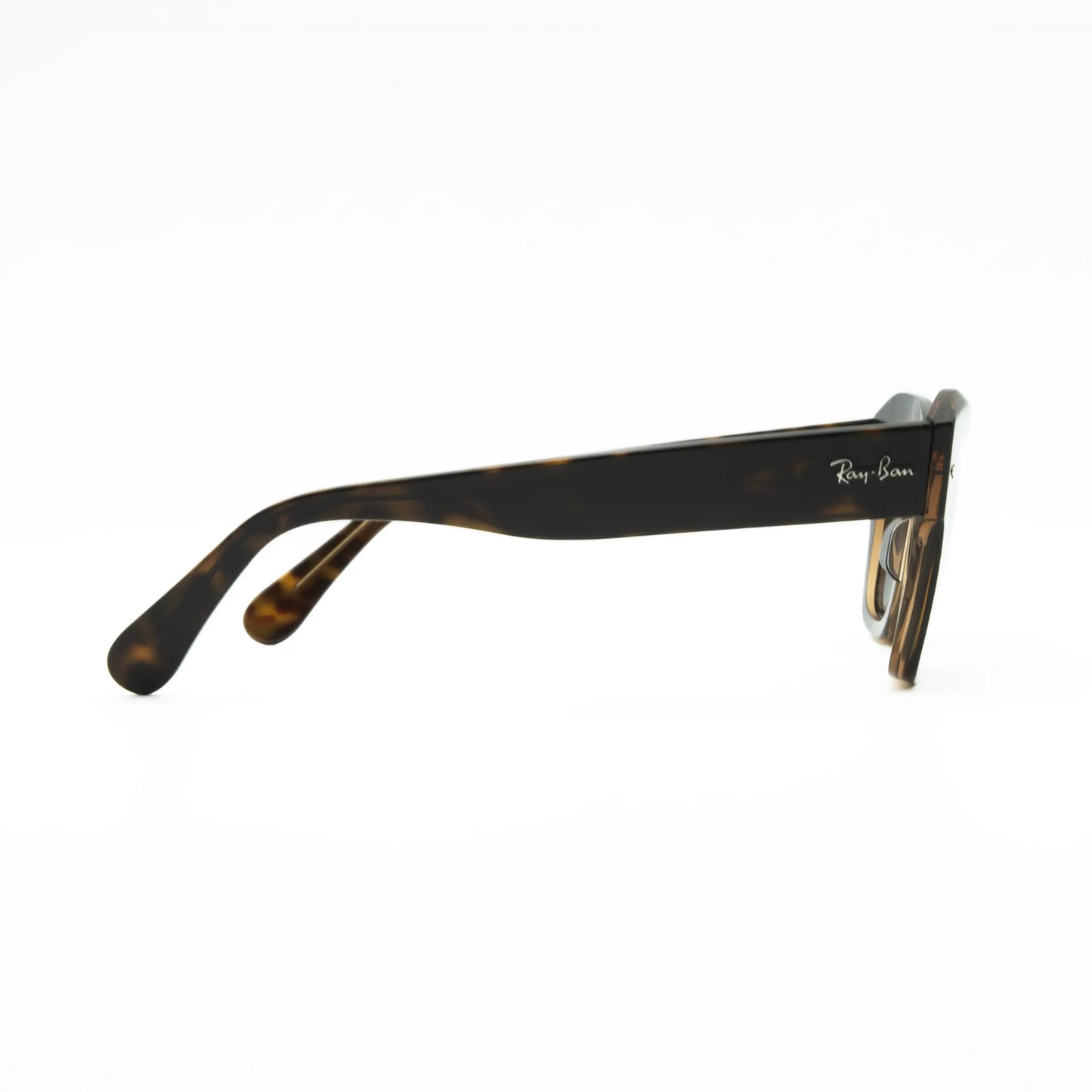 Occhiale da sole Ray-Ban State street RB2186 1292B1 Havana su marrone trasparente - dettaglio - Shop Ottica Mineo