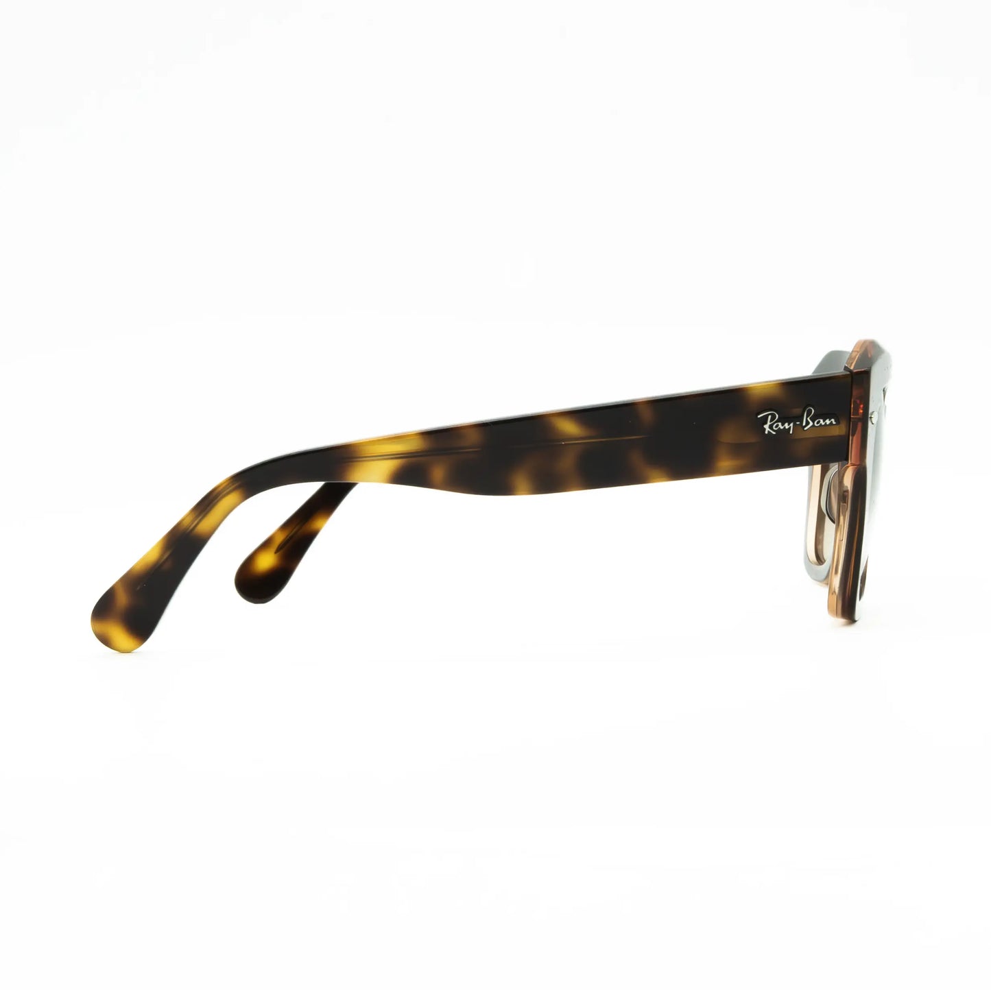 Occhiale da sole Ray-Ban State street RB2186 1324BG Havana su rosa trasparente - dettaglio - Shop Ottica Mineo