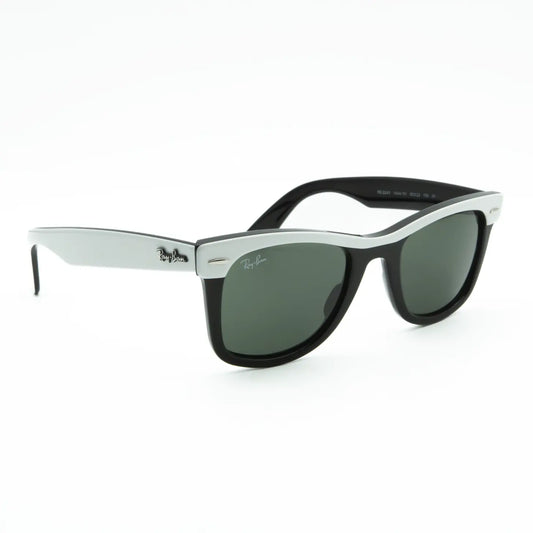 Occhiale da sole Ray-Ban Wayfarer Street Neat RB2240 1444/31 Bianco/Nero - lato - Shop Ottica Mineo