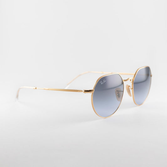Occhiale da sole Ray-Ban RB3565 001/86 Gold/blu - lato - Shop Ottica Mineo
