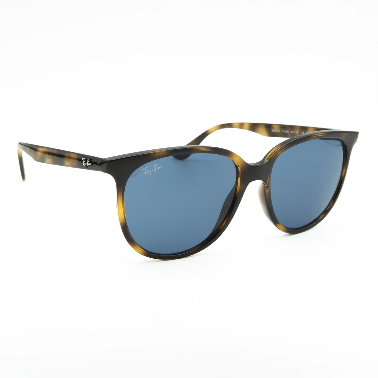 Occhiali da sole Ray-Ban RB4378 710/80 Havana-Dark Blue rotondi