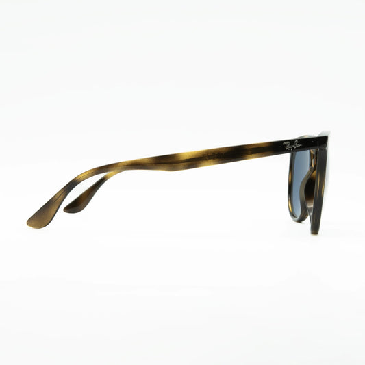 Lunettes de soleil rondes Ray-Ban RB4378 710/80 Havane-Bleu foncé