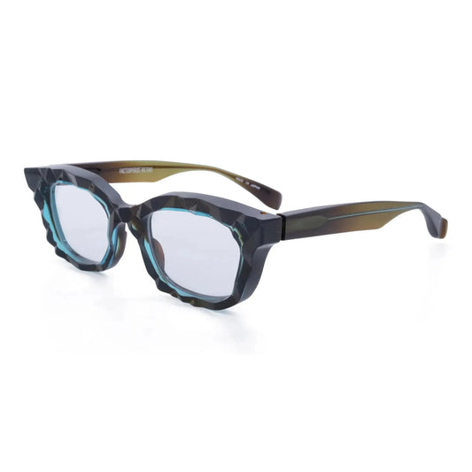 Occhiale da vista Factory900 RF-064 Olive/Turquoise - lato - Shop Ottica Mineo
