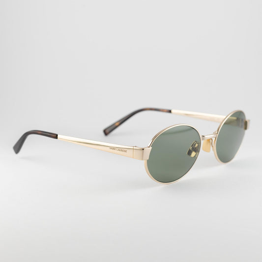 Occhiale da sole Saint Laurent SL 692 003 Gold - lato - Shop Ottica Mineo