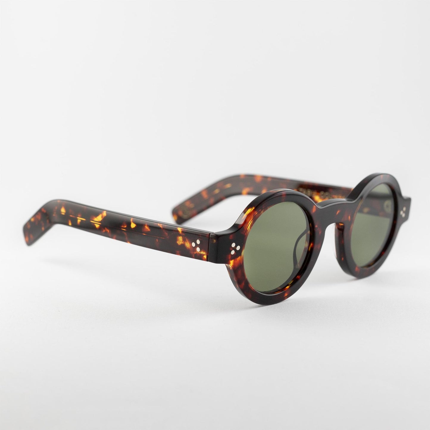 Occhiale da sole Lesca Lunetier TABU COL.424 Dark Turtle - lato - Shop Ottica Mineo