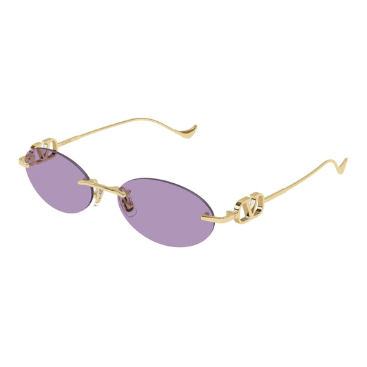 Lunettes de soleil ovales Valentino VG0032S 004 Or Violet